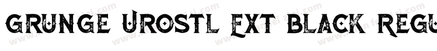 Grunge Urostl Ext Black Regular字体转换